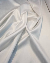 Poly shantung 108&quot; wide   Beautiful white shade    Fabric sold by the yard