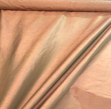 Silk shantung pinstripe 54&quot; wide   Beautiful coral brick with greenish touch silk shantung fabric sold by the yard