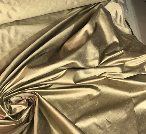 Silk shantung 54" wide   Beautiful antique gold color silk shantung fabric sold by the yard
