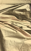 Silk shantung 54&quot; wide   Beautiful antique gold color silk shantung fabric sold by the yard