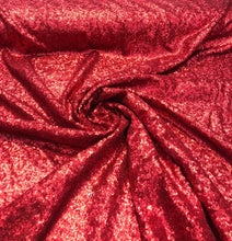 Solid sequins on mesh 52&quot; wide   Top of the line sequins Beautiful red color sequin fabric sold by the yard