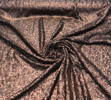 Solid sequins fabric on mesh 52&quot; wide    Top of the line quality  beautiful brown color sequins of mesh fabric sold by the yard