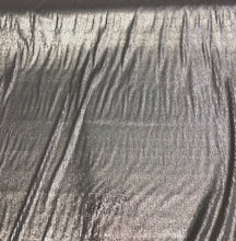 Striped silver grey sequins on meah fabric 52&quot; wide   Sequins fabric sold by the yard