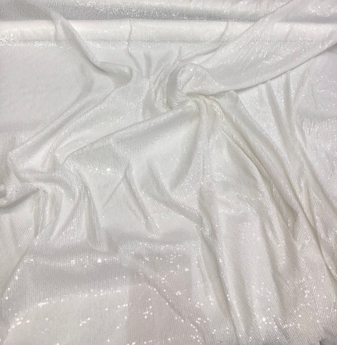 Ivory striped sequins on mesh fabric 52" wide   Sequins fabric sold by the yard