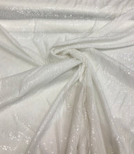 Ivory striped sequins on mesh fabric 52&quot; wide   Sequins fabric sold by the yard