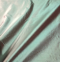 Silk shantung 54&quot; wide    Beautiful green with red shade color silk shantung fabric sold by the yard