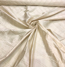 Silk shantung pintuck 52&quot; wide    Beautiful ivory color silk shantung pintuck fabric sold by the yard