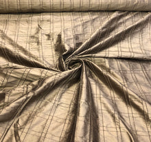 Silk shantung pintuck 52&quot; wide   Beautiful bronze color silk shantung fabric sold by the yard