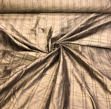 Silk shantung pintuck 52&quot; wide   Beautiful bronze color silk shantung fabric sold by the yard