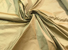 Gold silk taffeta 54&quot; wide   Beautiful iridescent gold color silk taffeta fabric sold by the yard
