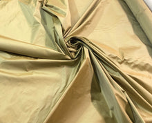 Gold silk taffeta 54&quot; wide   Beautiful iridescent gold color silk taffeta fabric sold by the yard