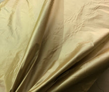 Gold silk taffeta 54&quot; wide   Beautiful iridescent gold color silk taffeta fabric sold by the yard