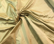Gold silk taffeta 54&quot; wide   Beautiful iridescent gold color silk taffeta fabric sold by the yard