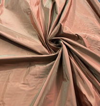 Silk taffeta fabric 54&quot; wide   Beautiful iridescent brick orange color silk taffeta fabric sold by the yard
