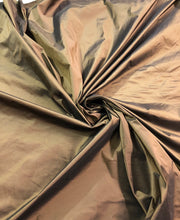 Bronze Silk taffeta fabric 54&quot; wide   Beautiful iridescent bronze silk taffeta fabric sold by the yard
