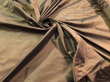 Bronze Silk taffeta fabric 54&quot; wide   Beautiful iridescent bronze silk taffeta fabric sold by the yard
