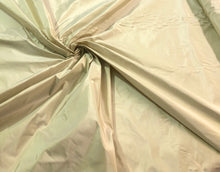 Champagne gold silk taffeta 54&quot; wide    Beautiful iridescent champagne gold color silk taffeta fabric sold by the yard