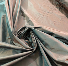 Silk taffeta 54&quot; wide    Beautiful dark steel gray with burnt orange iridescent color silk taffera fabric sold by the yard