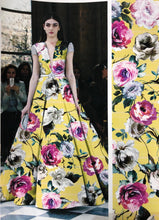 Poly Mikado/Zibelline digitally printed Fabric. 60&quot; Wide Mikado Fabric is a unique blend makes this fabric soft & Gives Structure to  Dress.