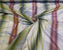 Silk taffeta 54&quot; wide    Beautiful purple ombre with green brown shade silk taffeta fabric sold by the yard