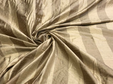 Silk shantung stripe 54&quot; wide    Beautiful gold stripe silk shantung fabric sold by the yard