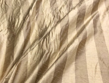 Silk shantung stripe 54&quot; wide    Beautiful gold stripe silk shantung fabric sold by the yard