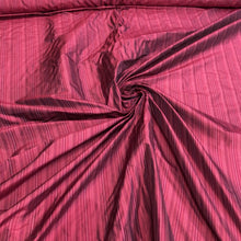 Silk shantung pinstripes 54&quot; wide   Beautiful fusia puple color silk shantung fabric sold by the yard