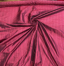 Silk shantung pinstripes 54&quot; wide   Beautiful fusia puple color silk shantung fabric sold by the yard