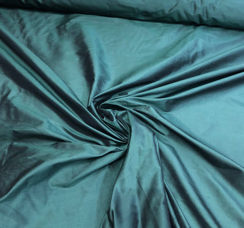 Silk shantung 54" wide   Beautiful Dark forest black/green silk shantung fabric sold y the yard