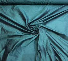 Silk shantung 54&quot; wide   Beautiful Dark forest black/green silk shantung fabric sold y the yard