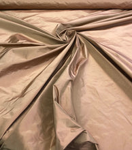 Silk taffeta 54&quot; wide    Beautiful light pumpkin gold color silk taffeta, you can also call it rose gold fabric sold by the yard