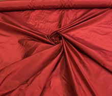 Silk taffeta 54&quot; wide    Beautiful burgandy color silk taffeta fabric sold by the yard