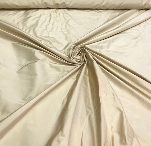 Silk taffeta 54" wide   beautiful light gold color silk taffeta fabric sold by the yard