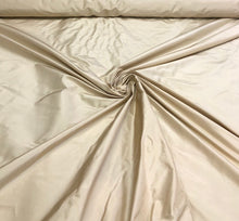 Silk taffeta 54&quot; wide   beautiful light gold color silk taffeta fabric sold by the yard