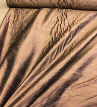 Silk dupion 45&quot; wide     Beautiful bronze color silk dupion fabric sold by the yard