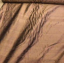 Silk dupion 45&quot; wide     Beautiful bronze color silk dupion fabric sold by the yard
