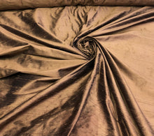 Silk dupion 45&quot; wide     Beautiful bronze color silk dupion fabric sold by the yard