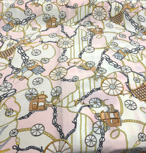 Soft cdc digital print 60" wide   Beautiful soft pink white cdc digital print fabric sold by the yard