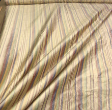 Silk dupion stripe 54&quot; wide    Beautiful gold multi color dupion stripe fabric sold by the yard