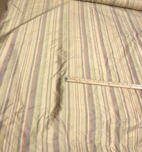Silk dupion stripe 54&quot; wide    Beautiful gold multi color dupion stripe fabric sold by the yard