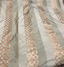 Silk taffeta 54&quot; wide    Beautiful sage green with gold jaquard silk taffeta fabric sold by the yard