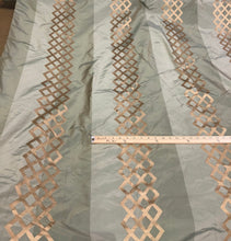 Silk taffeta 54&quot; wide    Beautiful sage green with gold jaquard silk taffeta fabric sold by the yard