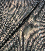 Circle striped pv embilished on mesh fabric  beautiful black color 3D pv stripes embroidered on mesh fabric sold by the yard