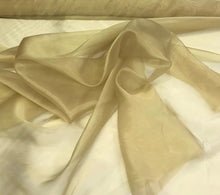 100% polyester organza 60&quot; wide, beautiful gold color poly organza fabric sold by the yard