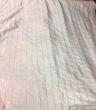 Silk shantung 52&quot; wide    Beautiful baby pink stripe pintuck silk shantung fabric sold by the yard