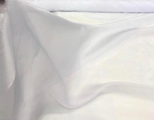100% polyester organza, beautiful white color poly organza fabric sold by the yard