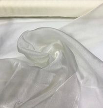 100% polyester ivory crystal organza 45&quot; wide  beautiful ivory color crystal organza fabric sold by the yard