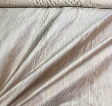Silk shantung 54&quot; wide    Beautiful bridal pink pintripe silk shantung fabric sold by the yard