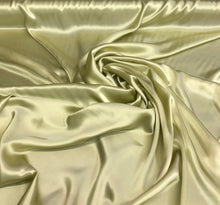 Silk charmouse 54&quot; wide   Beautiful soft green color & fine shiny draping fabric sold by the yard