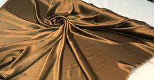 Silk charmouse 54&quot; wide    Beautiful bronze color silk charmouse fabric sold by the yard